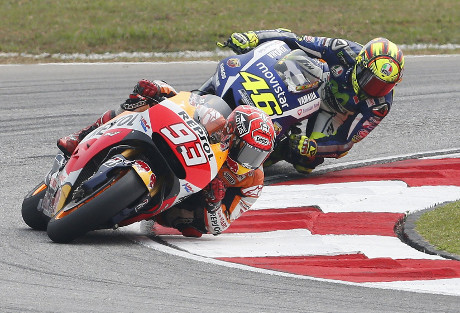 Rekaman Marc Marquez Valentino Rossi MotoGP Malaysia